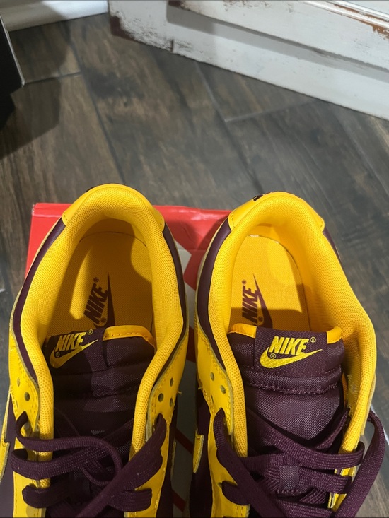 Nike Dunk Low Retro University ASU in Yellow and Maroon main image 4